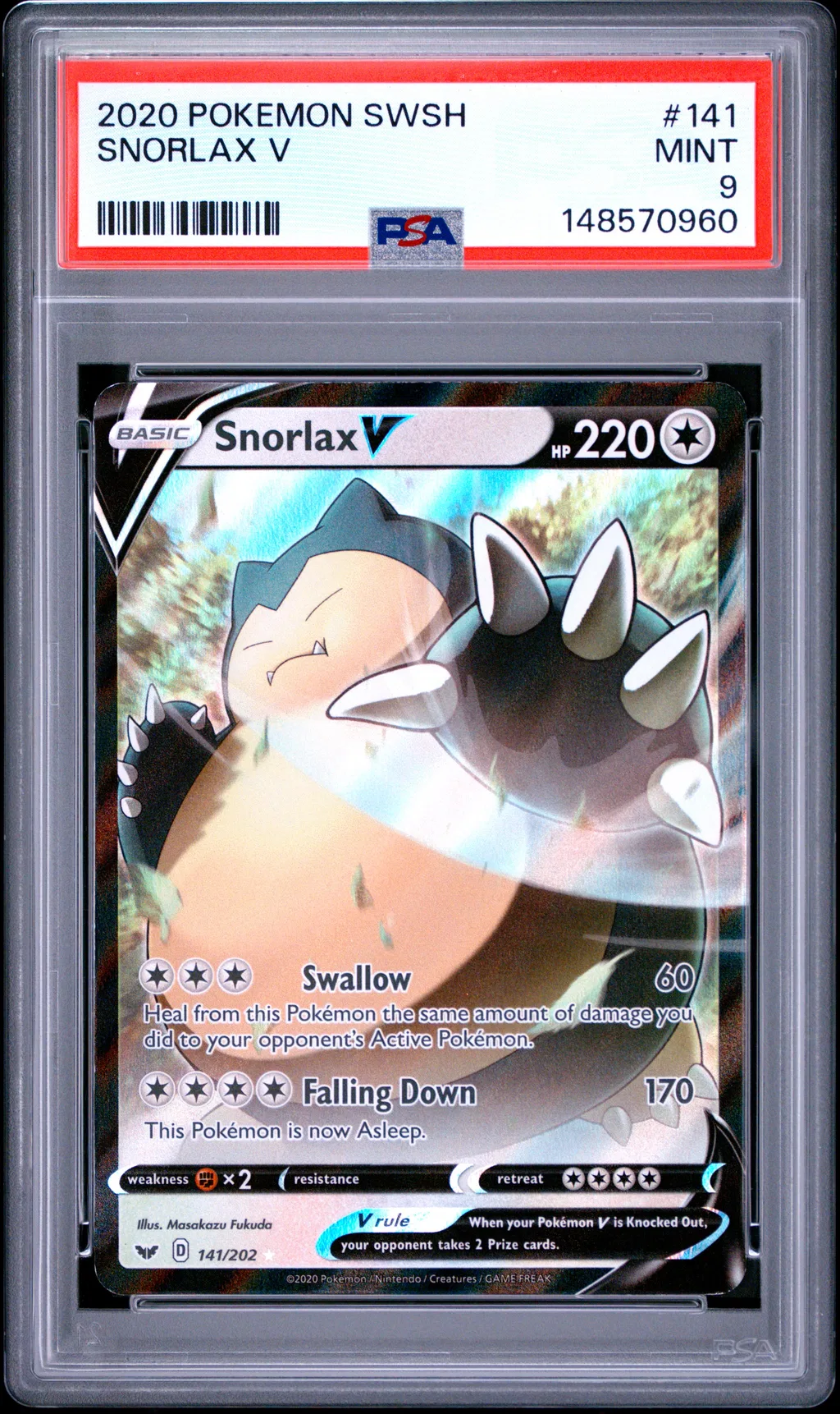 Snorlax V card artwork