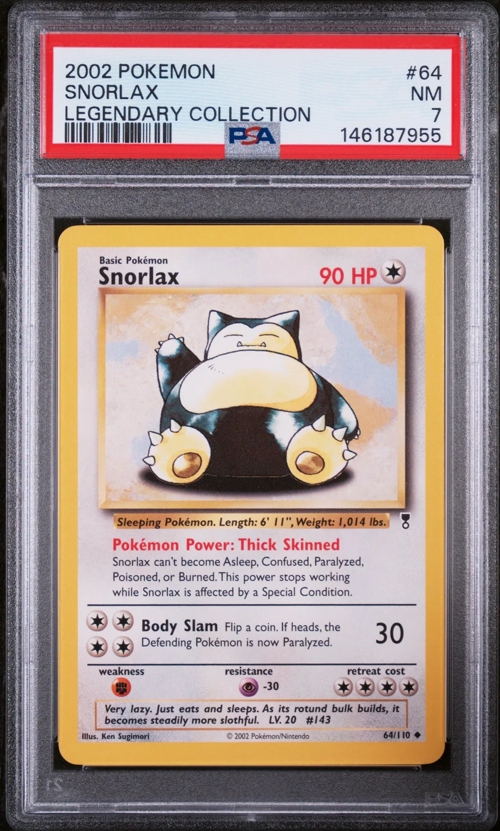 Snorlax card artwork