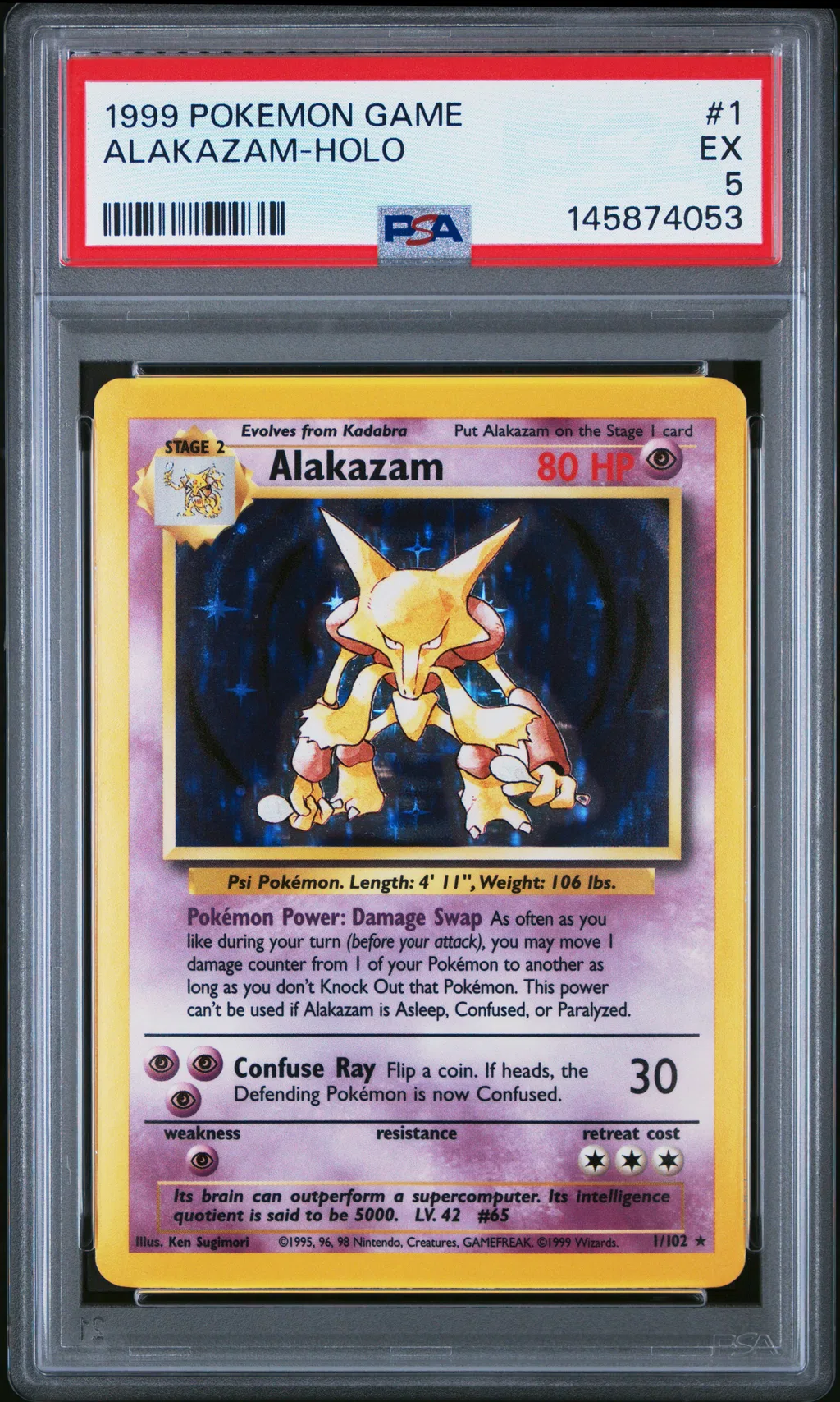 Alakazam-Holo card artwork