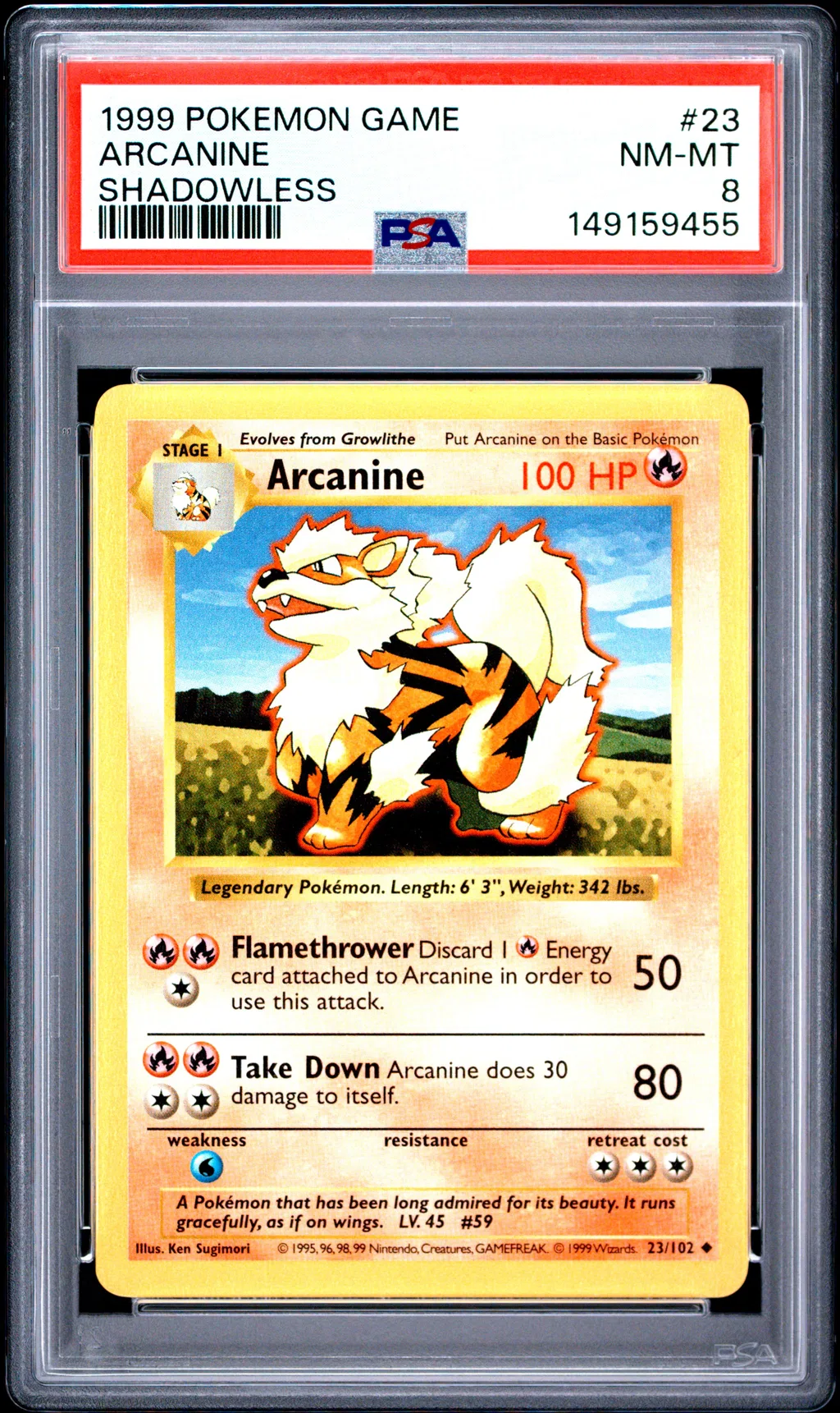 Arcanine card artwork