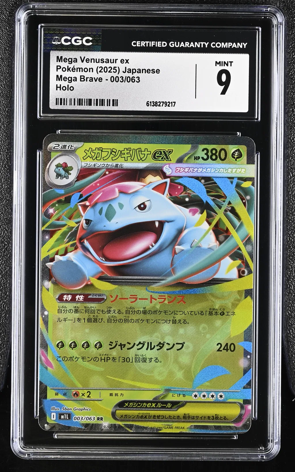 Mega Venusaur ex card artwork