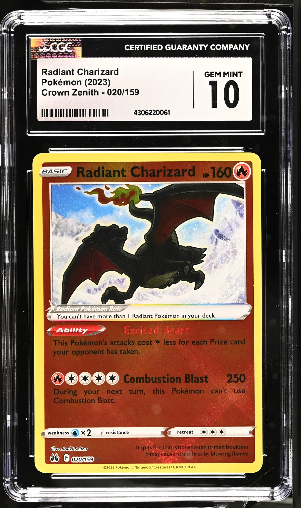 Radiant Charizard card artwork