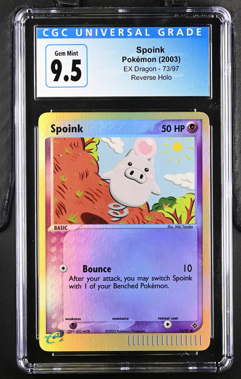 Spoink card artwork