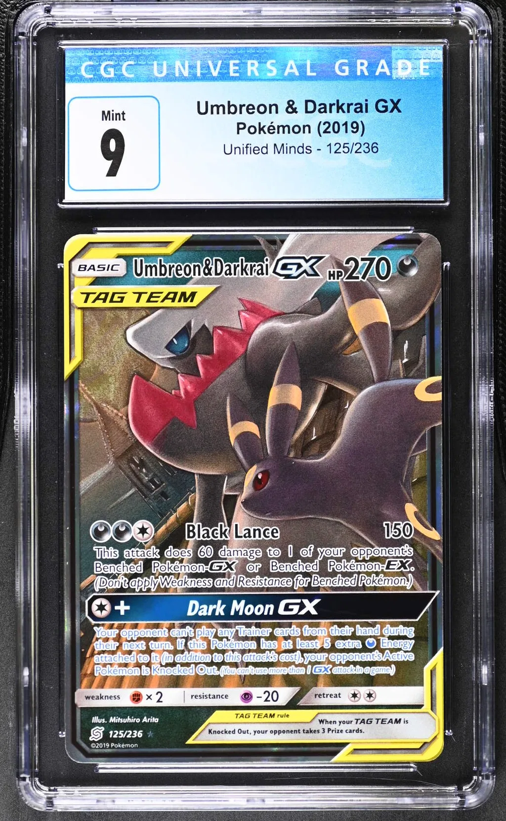 Umbreon & Darkrai GX card artwork
