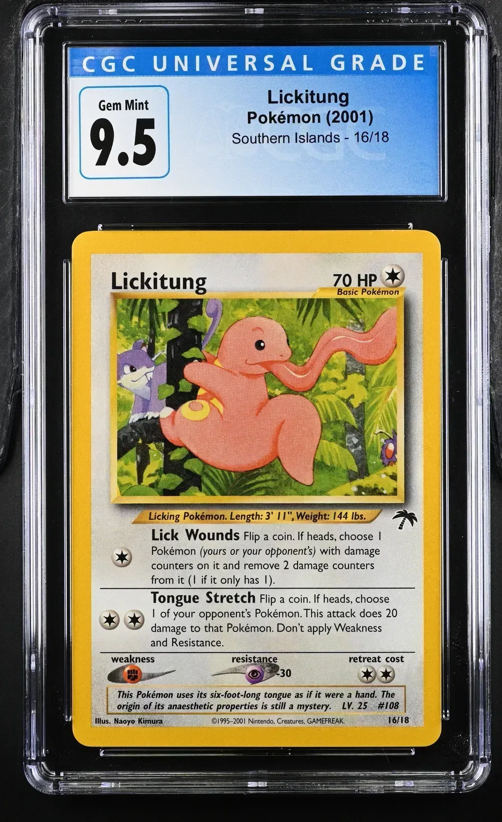 2001 #16 Lickitung CGC 10 Southern Islands - English