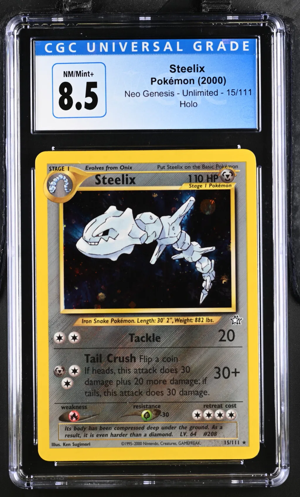 Steelix-Holo card artwork