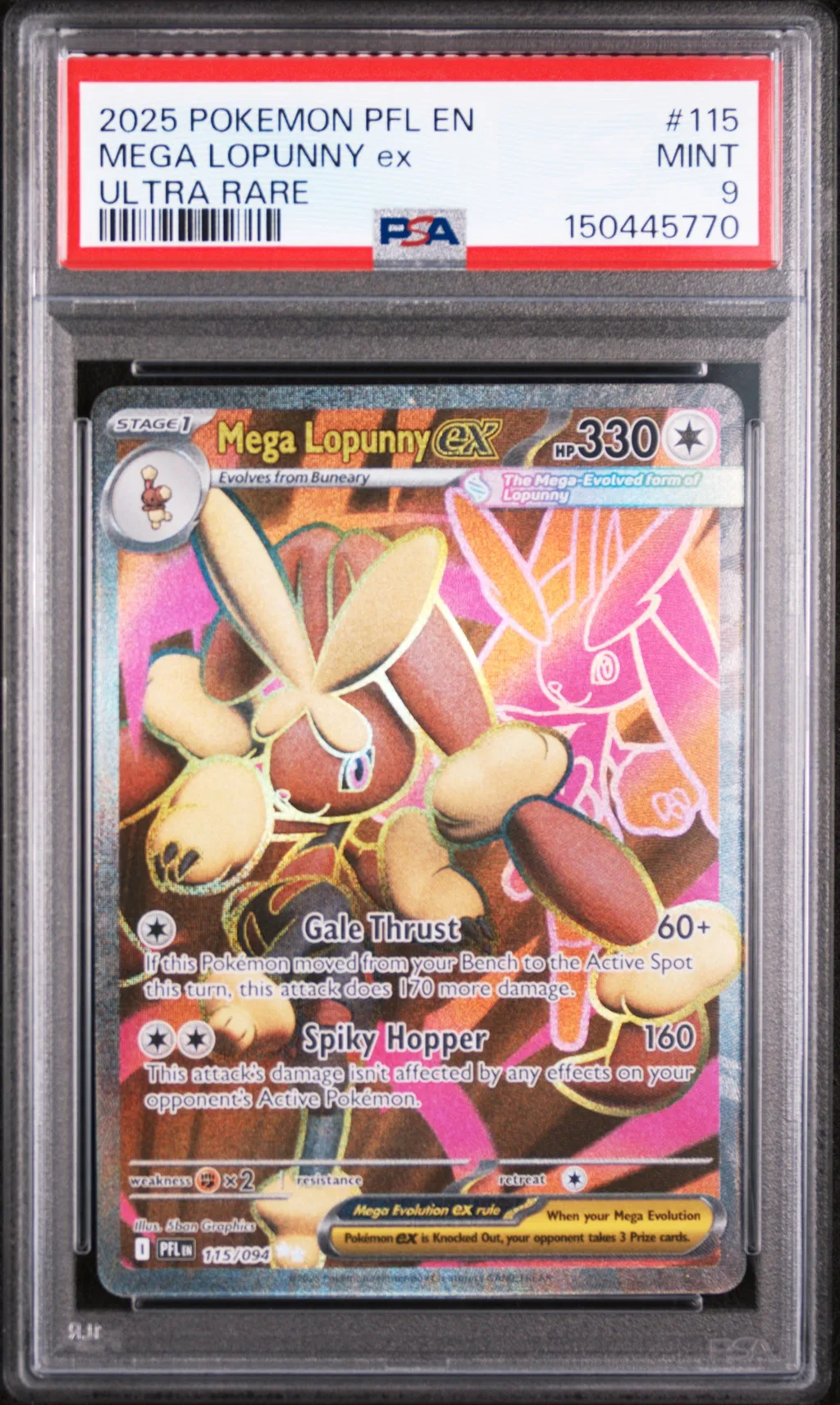 Mega Lopunny EX card artwork