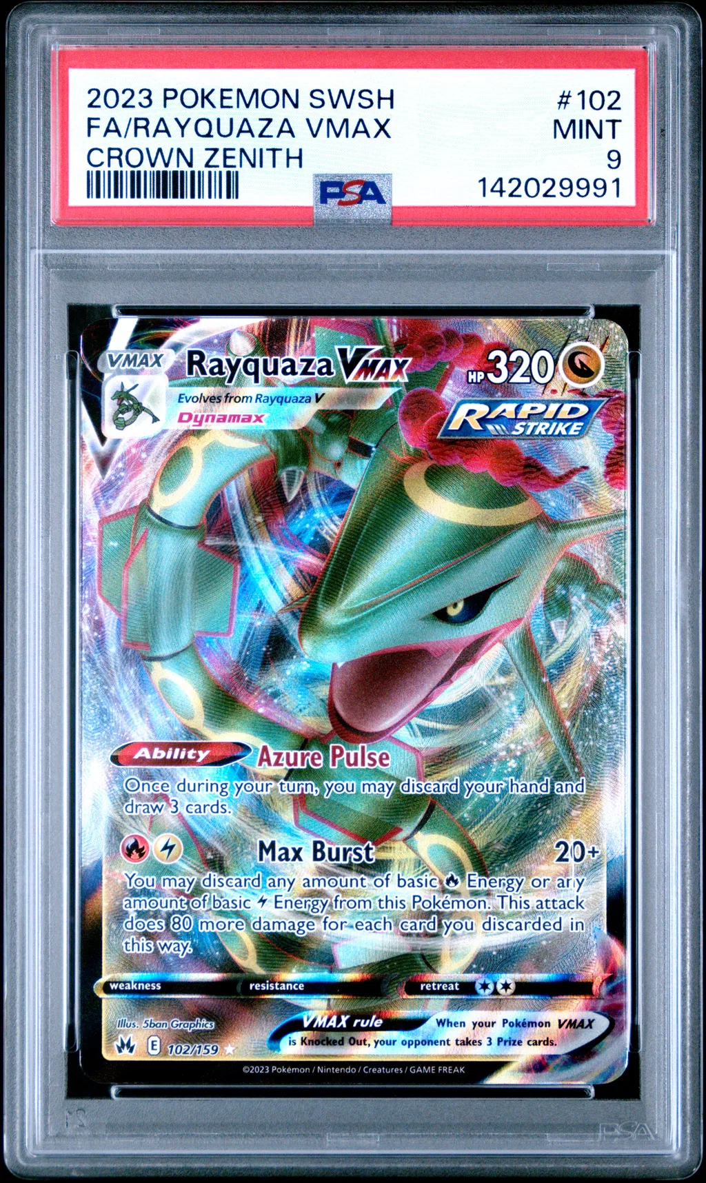Full Art/Rayquaza Vmax card artwork