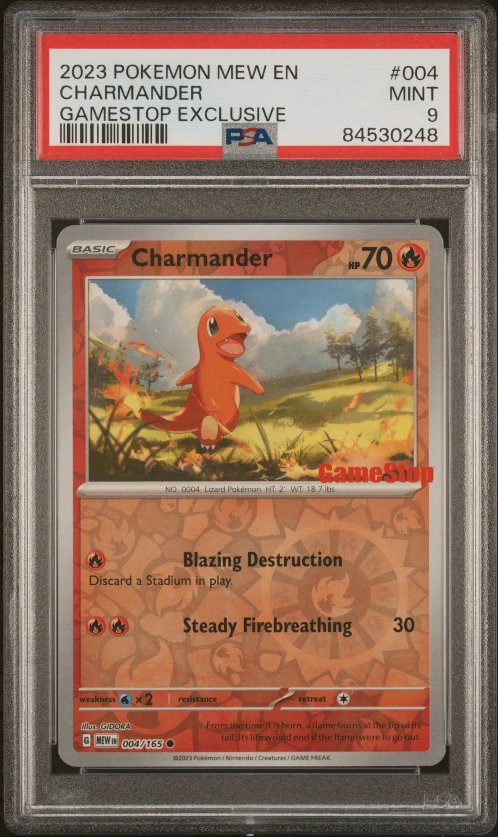 Charmander card artwork