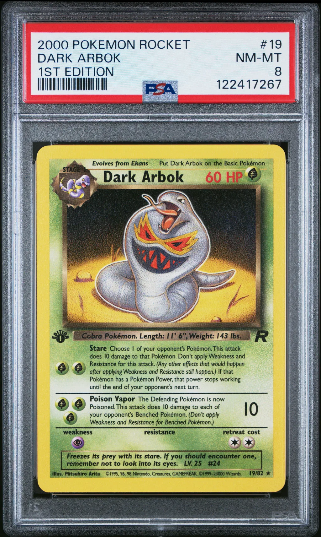 Dark Arbok card artwork