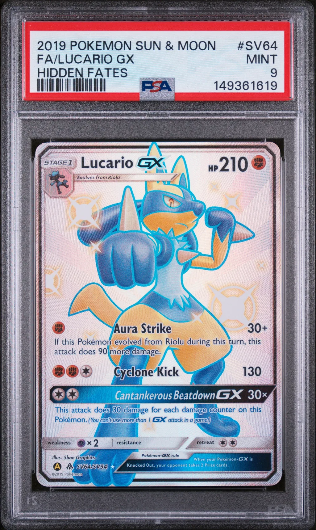 Full Art/Lucario GX card artwork