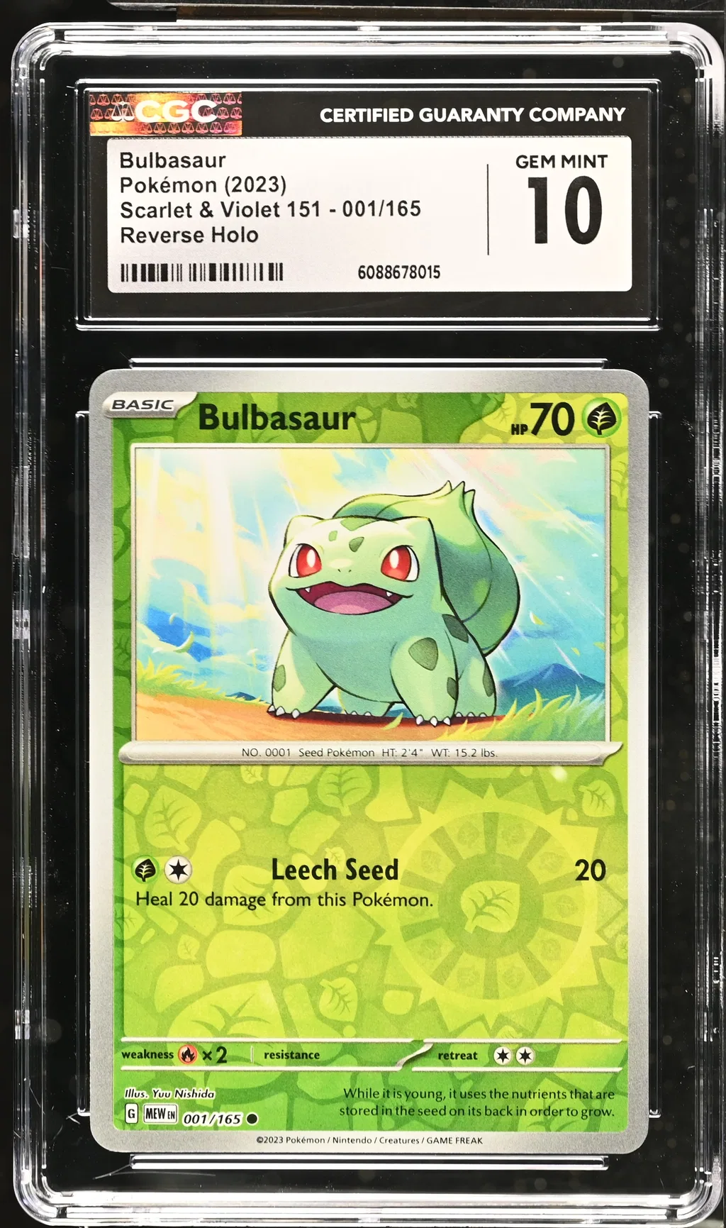 Bulbasaur card artwork