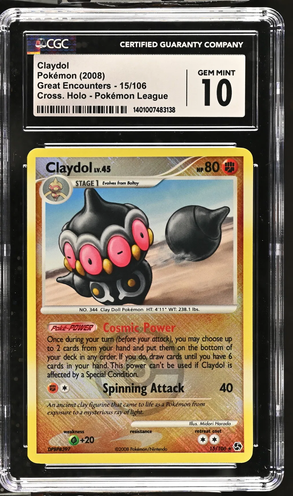 Claydol card artwork