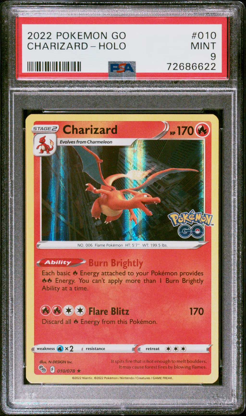 Charizard card artwork