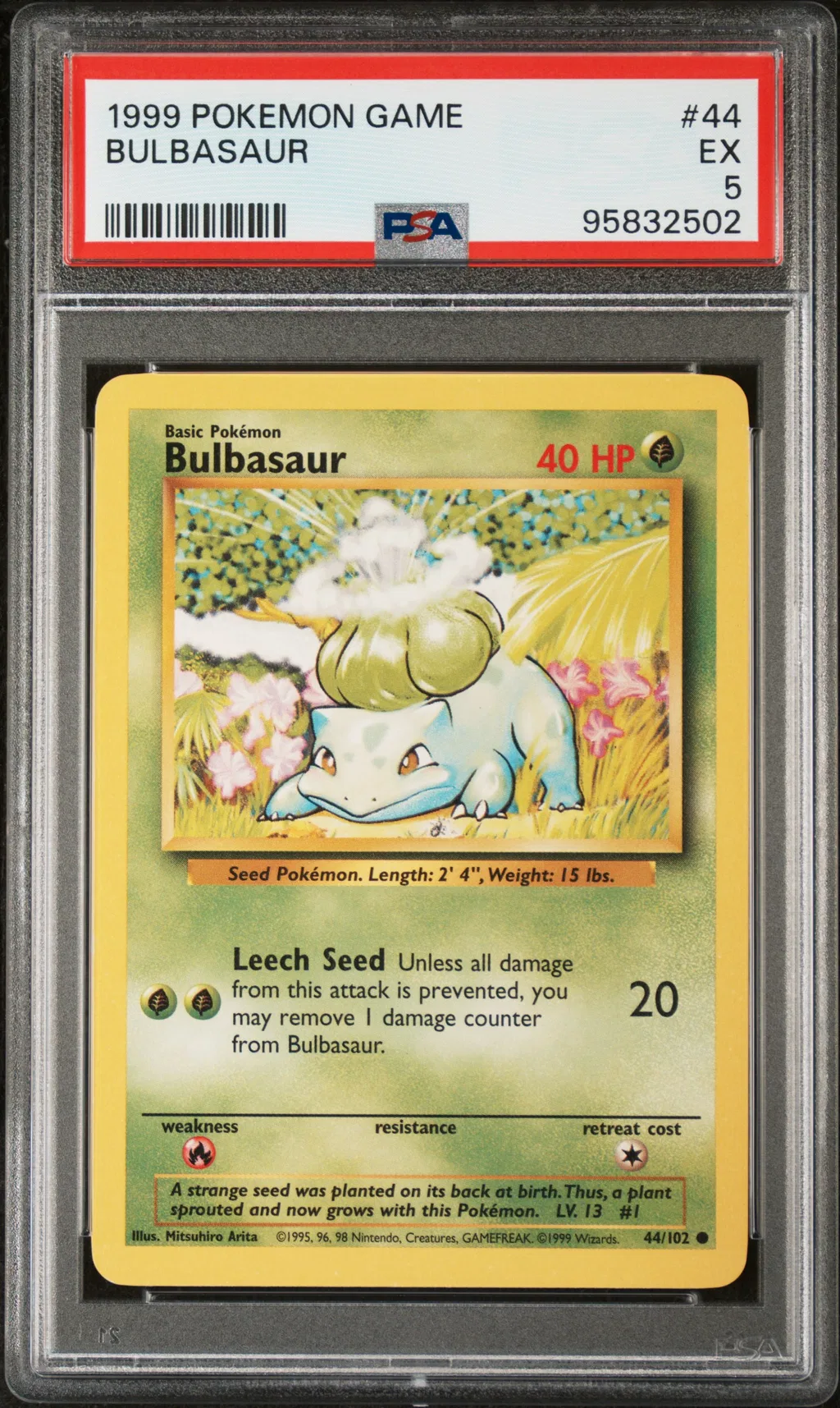 Bulbasaur card artwork