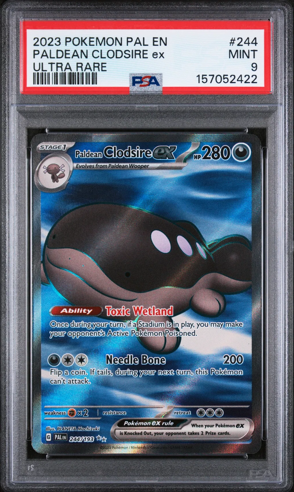 Paldean Clodsire EX card artwork