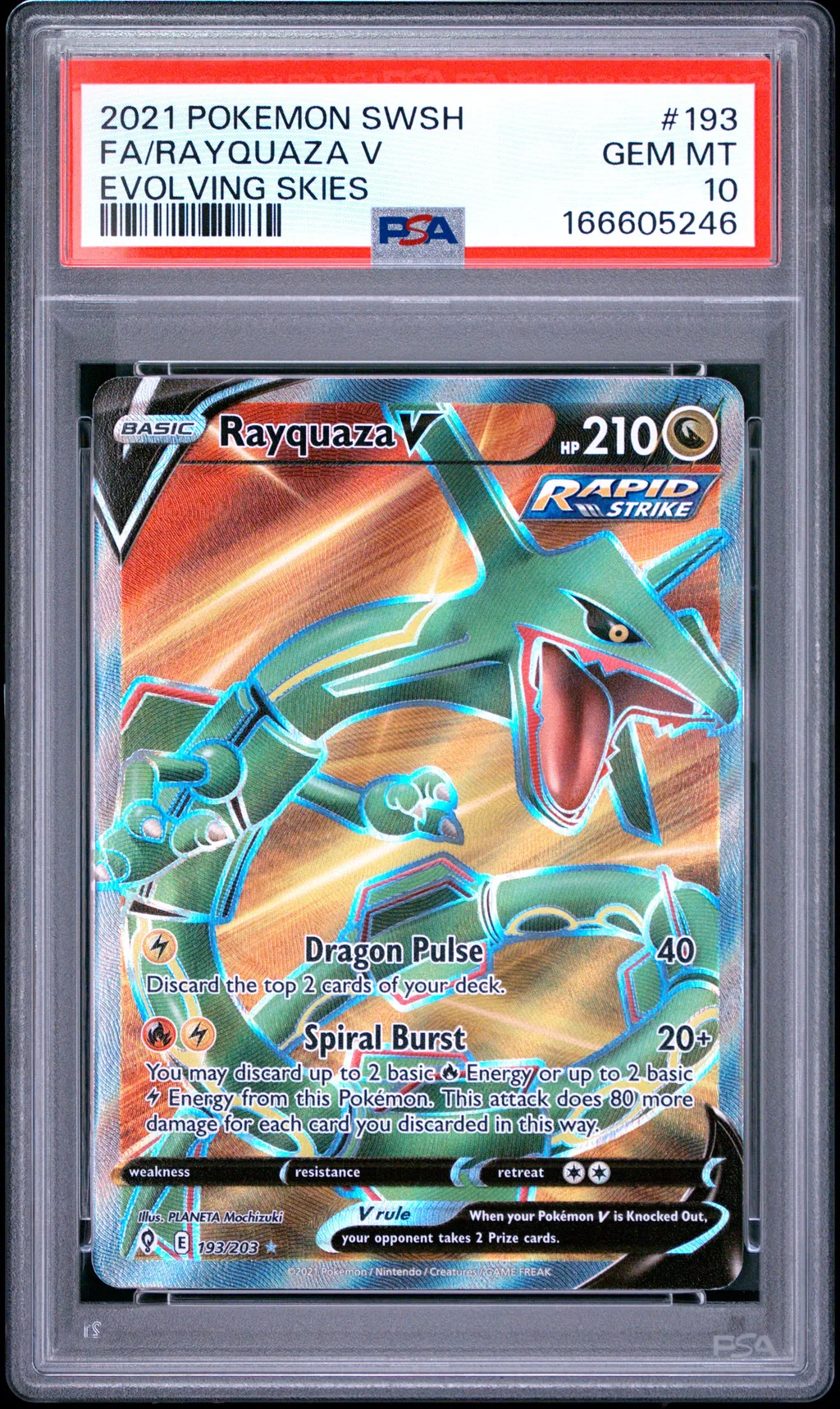 Full Art/Rayquaza V card artwork