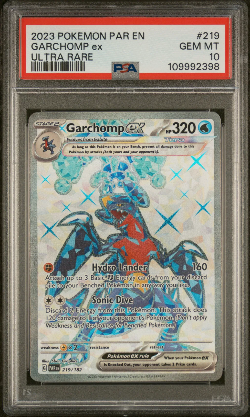 Garchomp ex card artwork