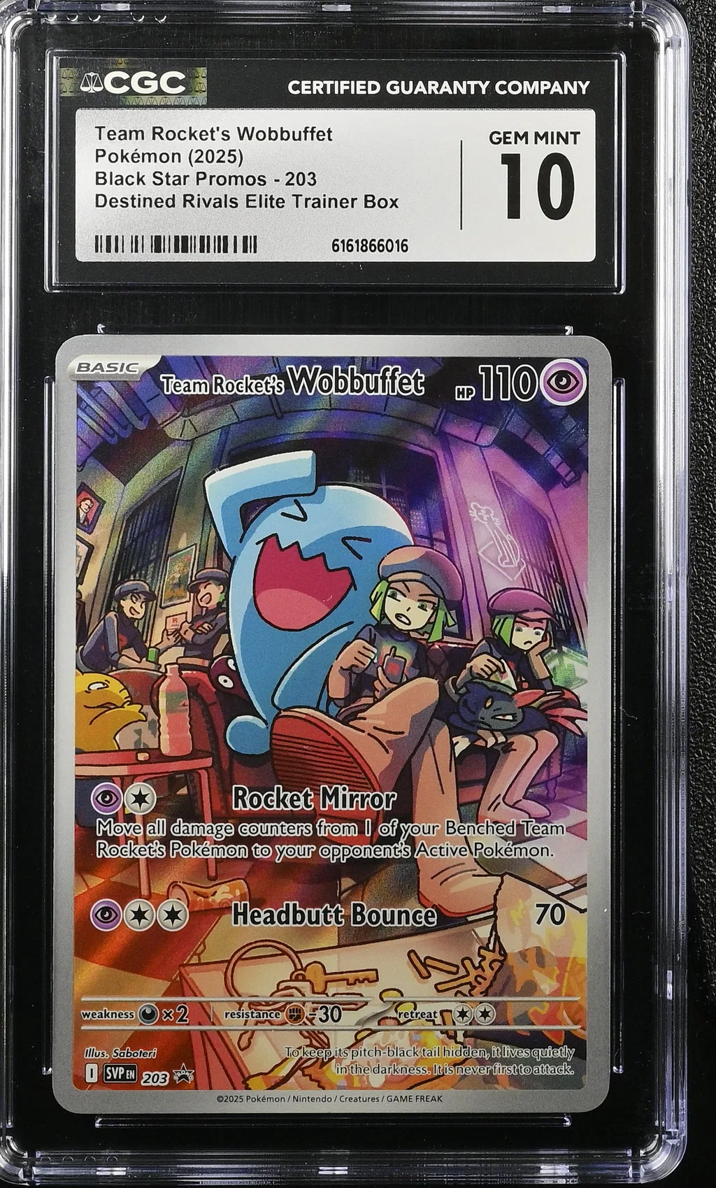Team Rocket's Wobbuffet card artwork