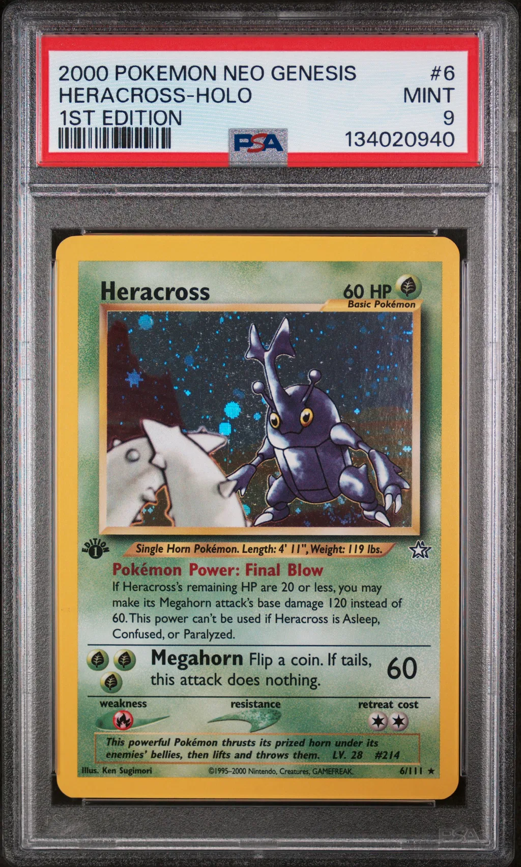 Heracross-Holo card artwork