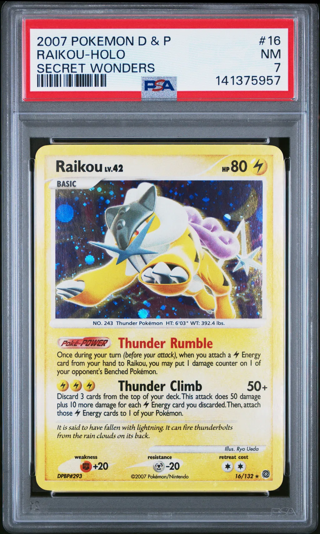 Raikou-Holo card artwork