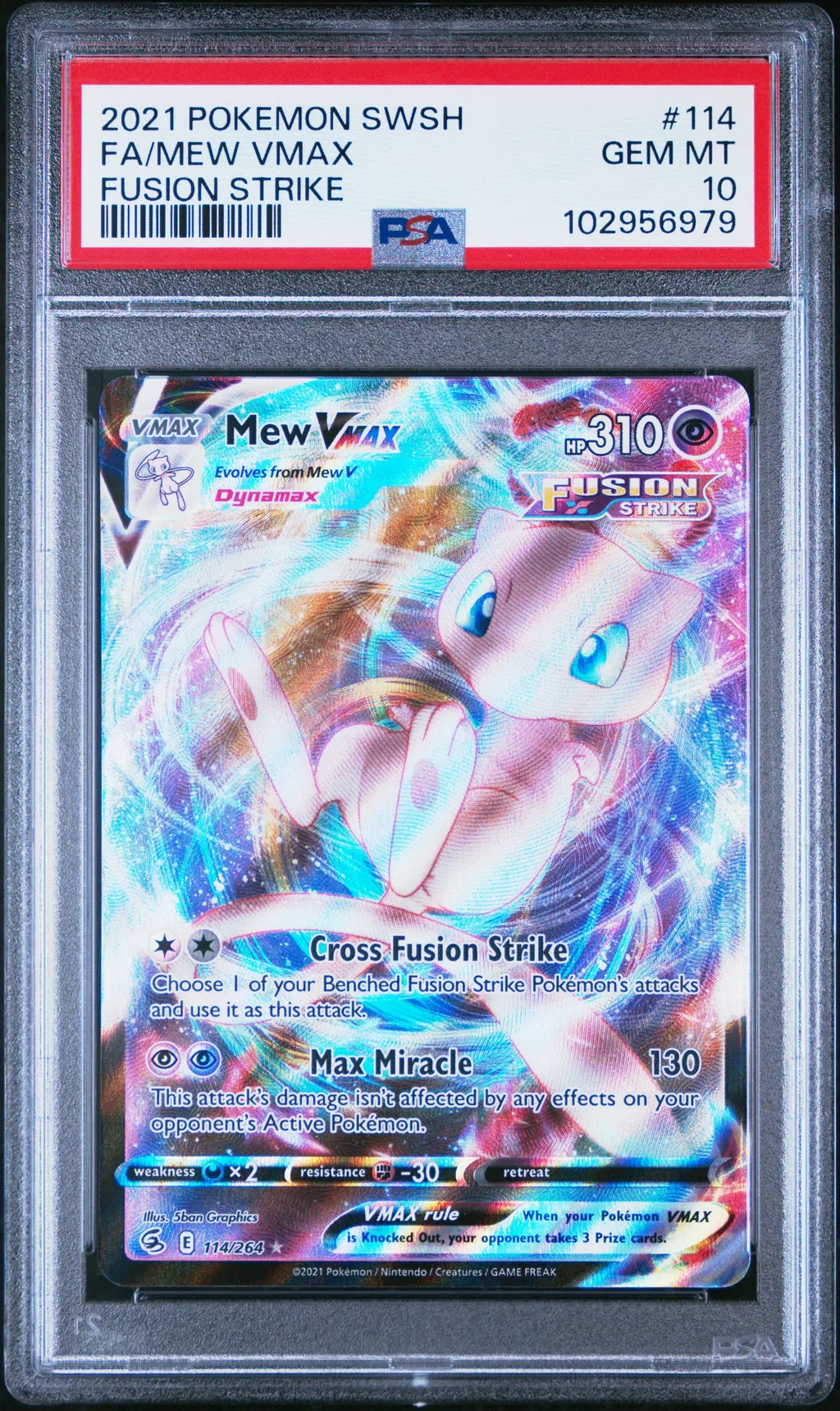 Full Art/Mew Vmax card artwork