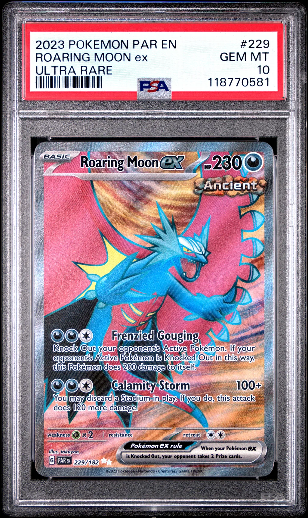Roaring Moon EX card artwork