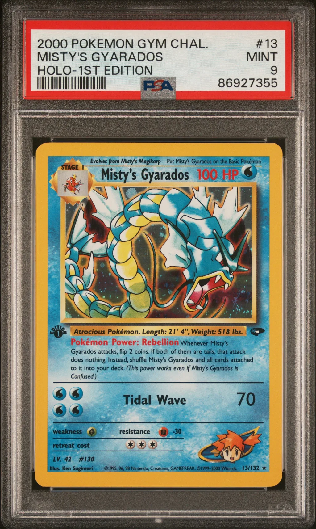 Misty's Gyarados card artwork