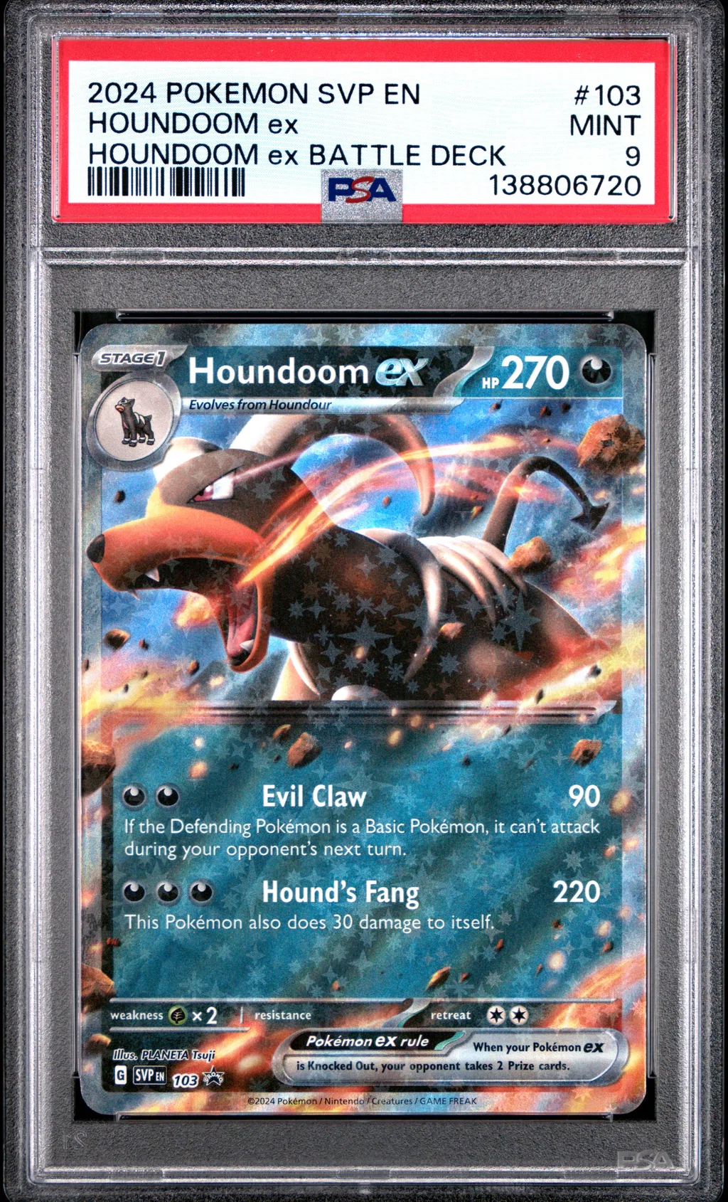 Houndoom EX card artwork