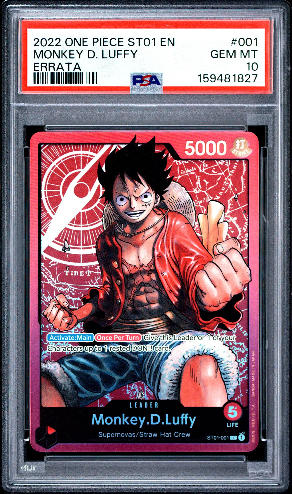 Monkey D. Luffy card artwork
