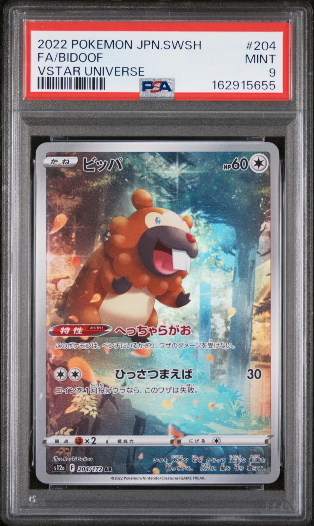 Full Art/Bidoof card artwork