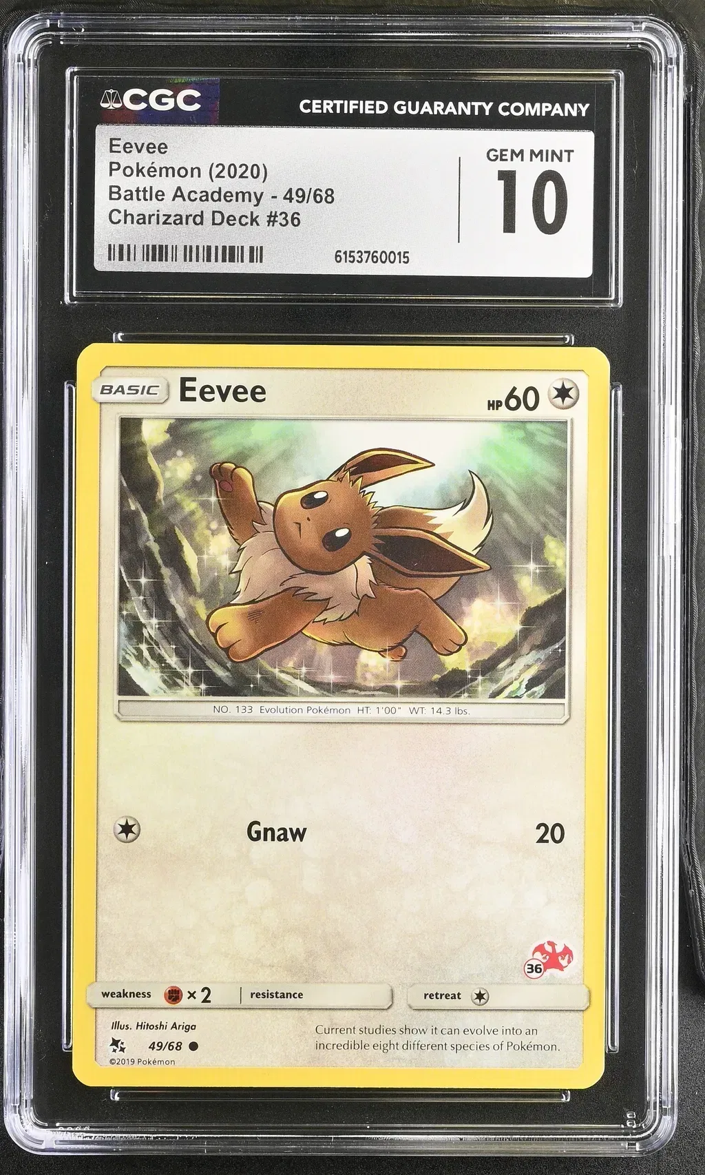 2020 #49 Eevee CGC 10 Battle Academy - English
