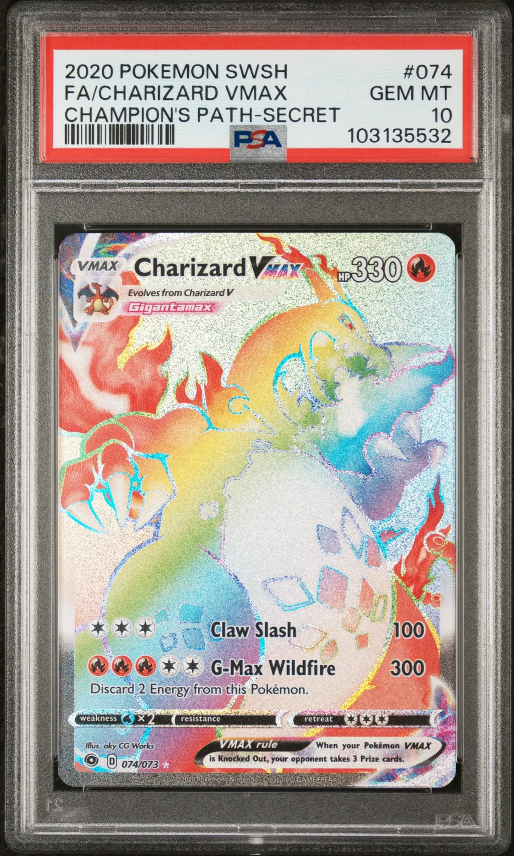 Full Art/Charizard Vmax card artwork