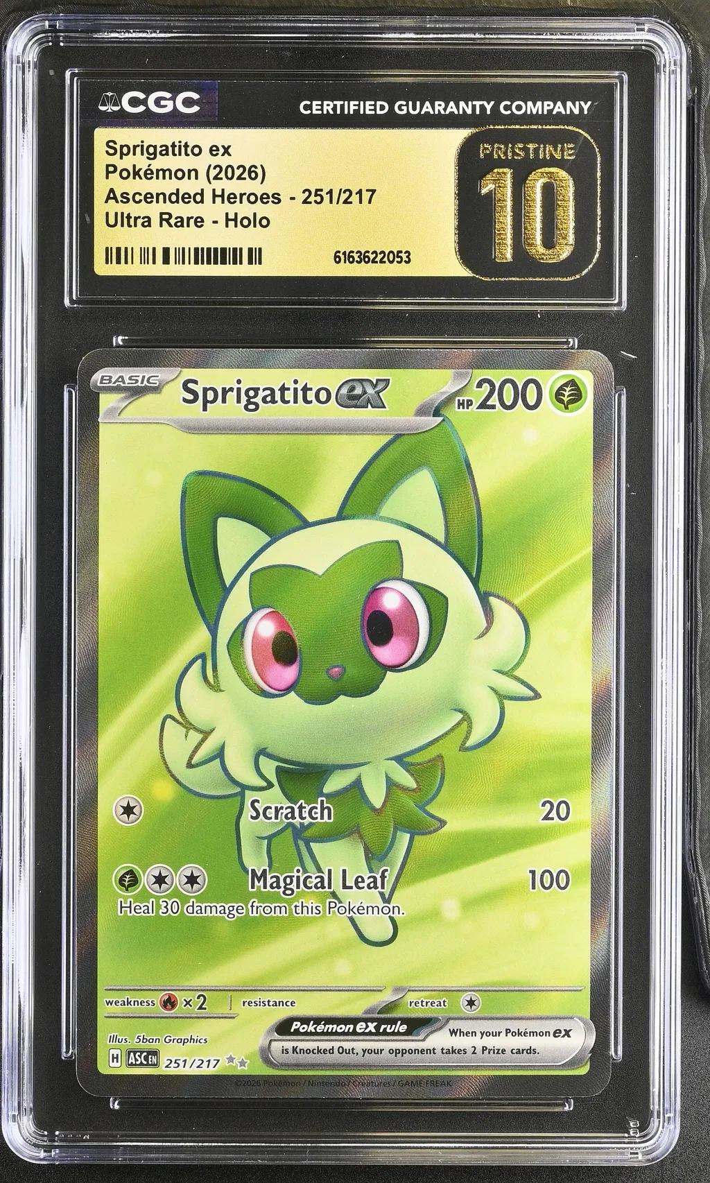 Sprigatito ex card artwork