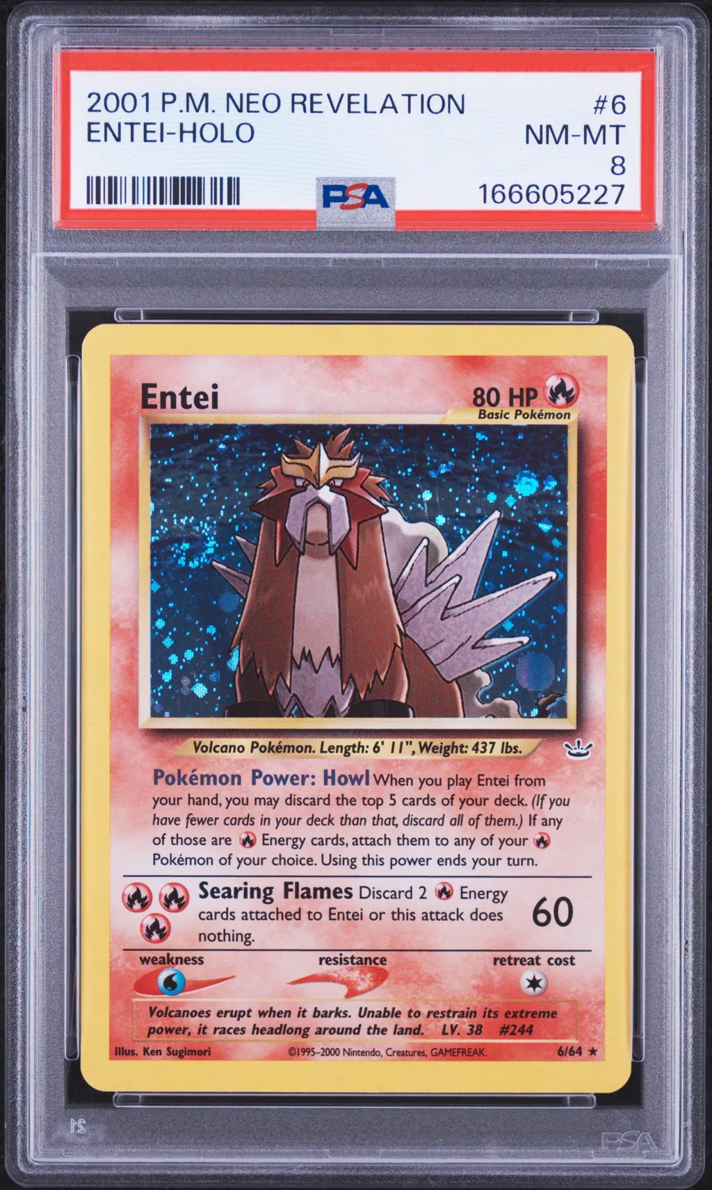 Entei-Holo card artwork