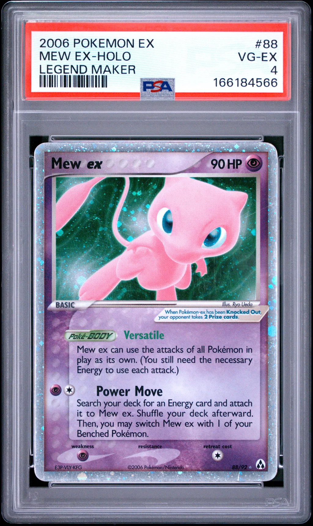 Mew EX-Holo card artwork