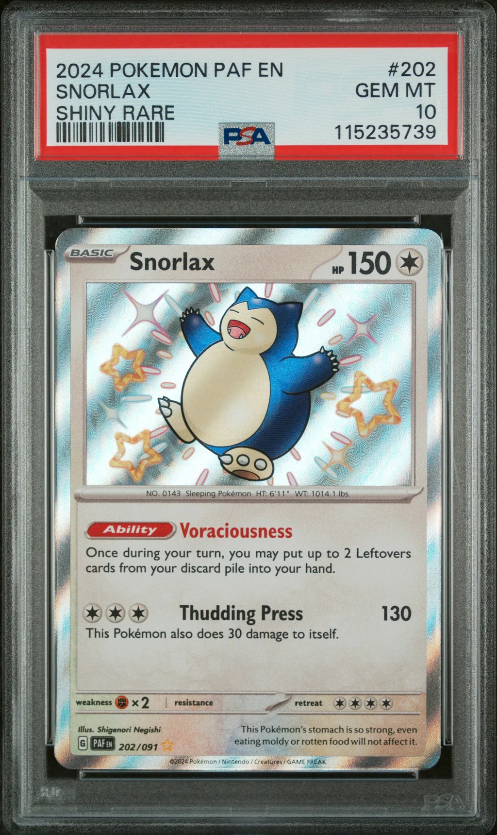 Snorlax card artwork
