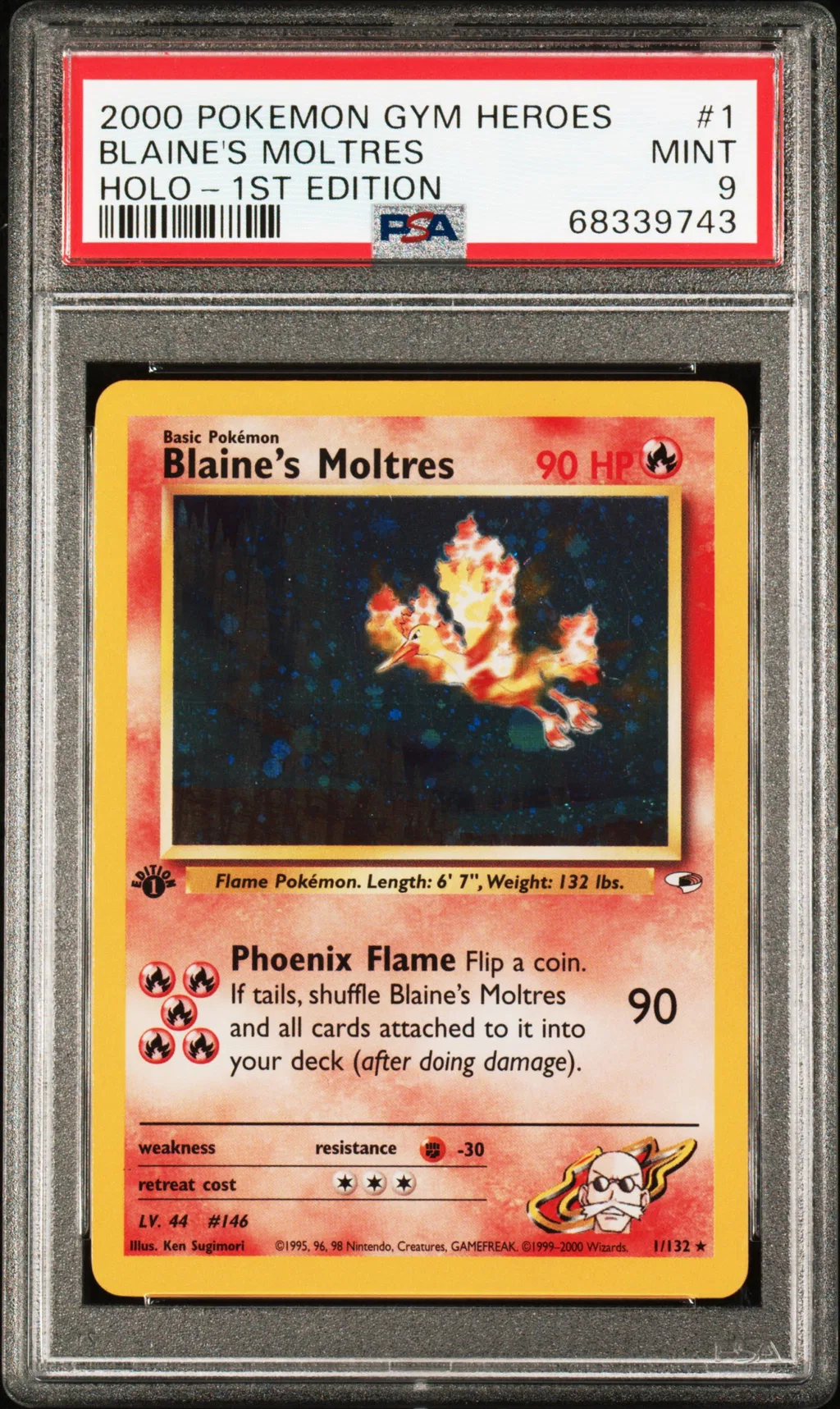 Blaine's Moltres card artwork