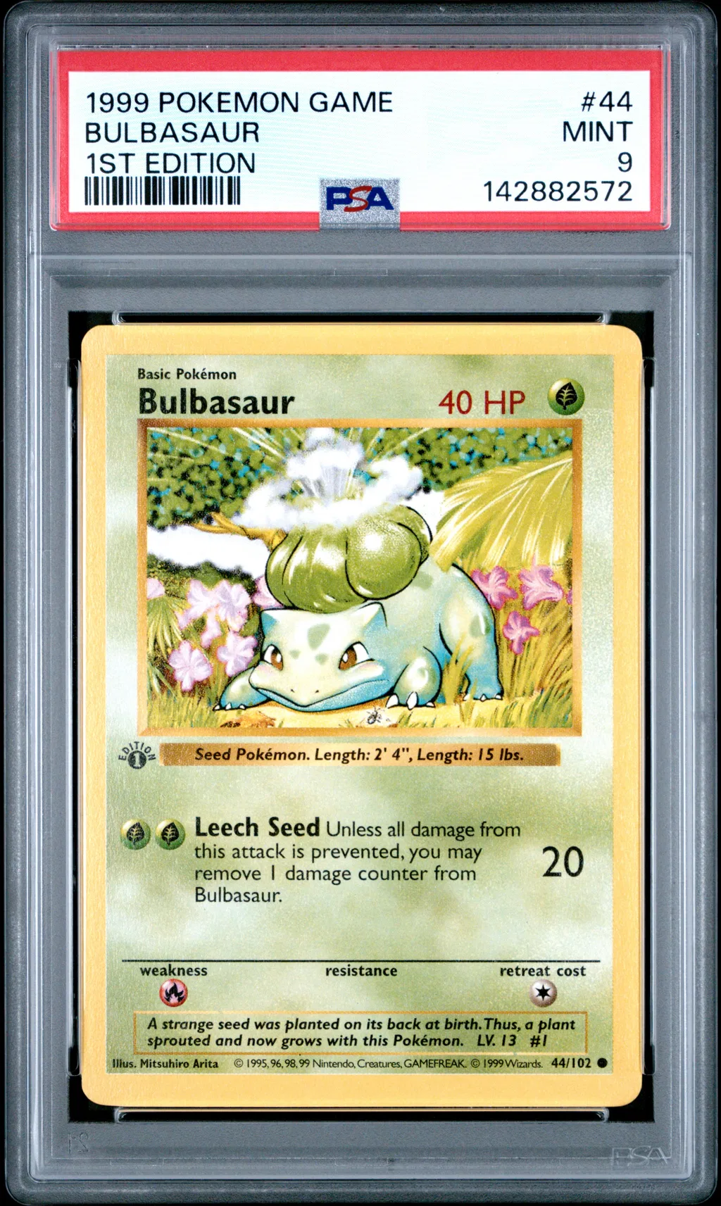 Bulbasaur card artwork