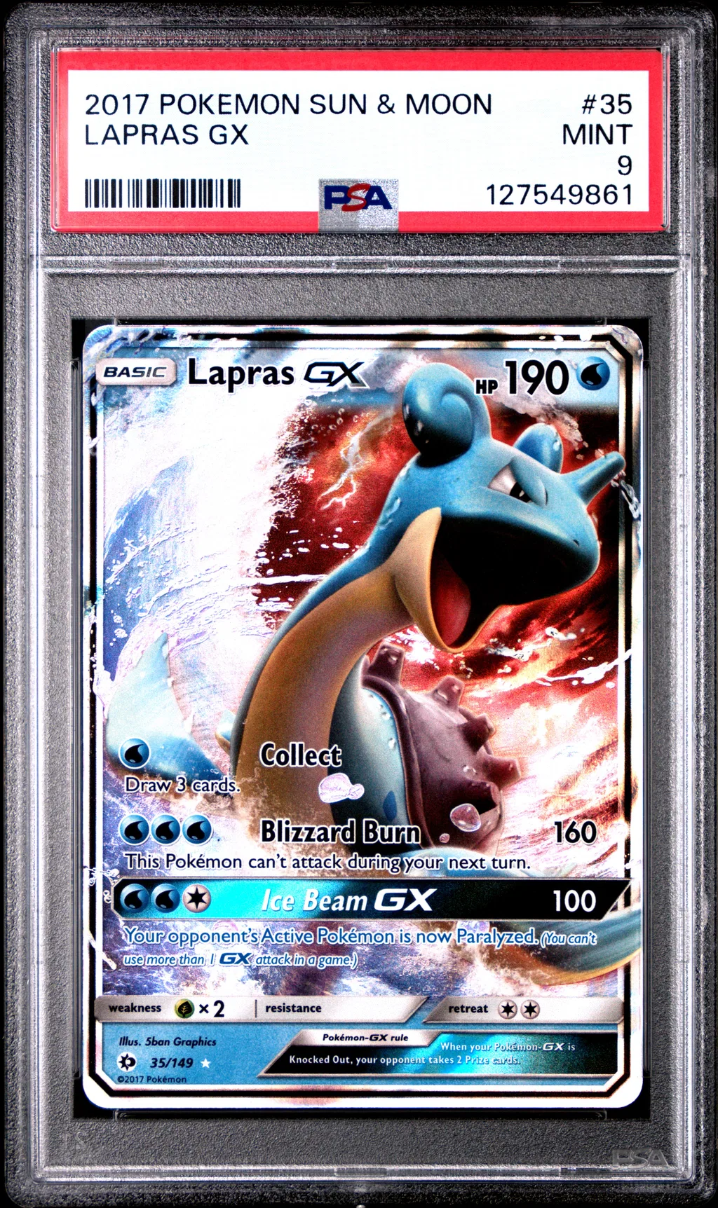 Lapras GX card artwork