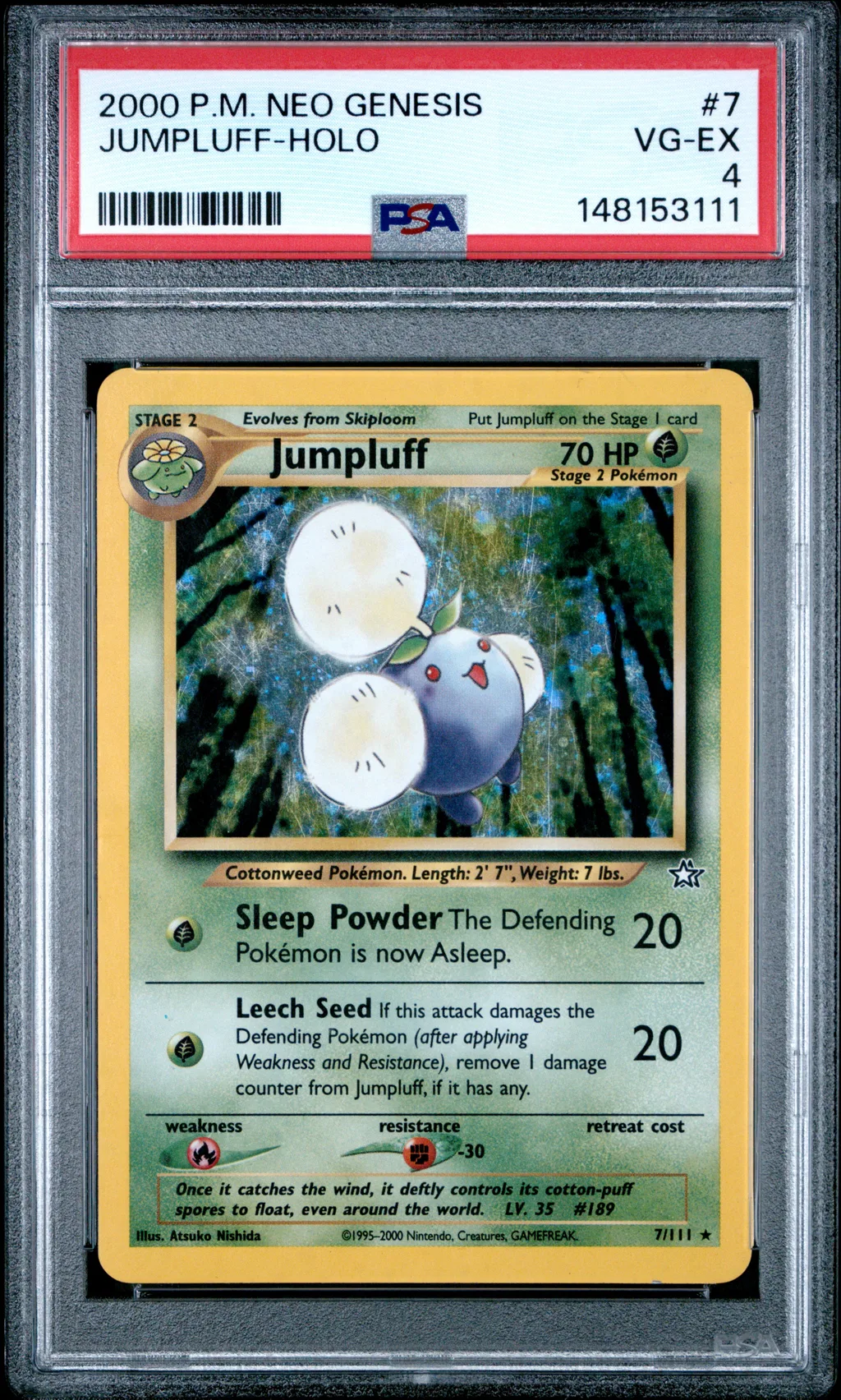 Jumpluff-Holo card artwork