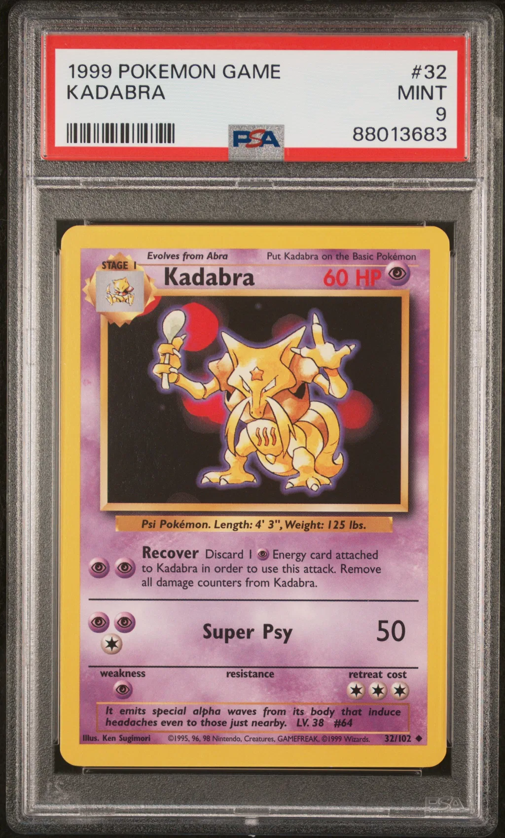Kadabra card artwork