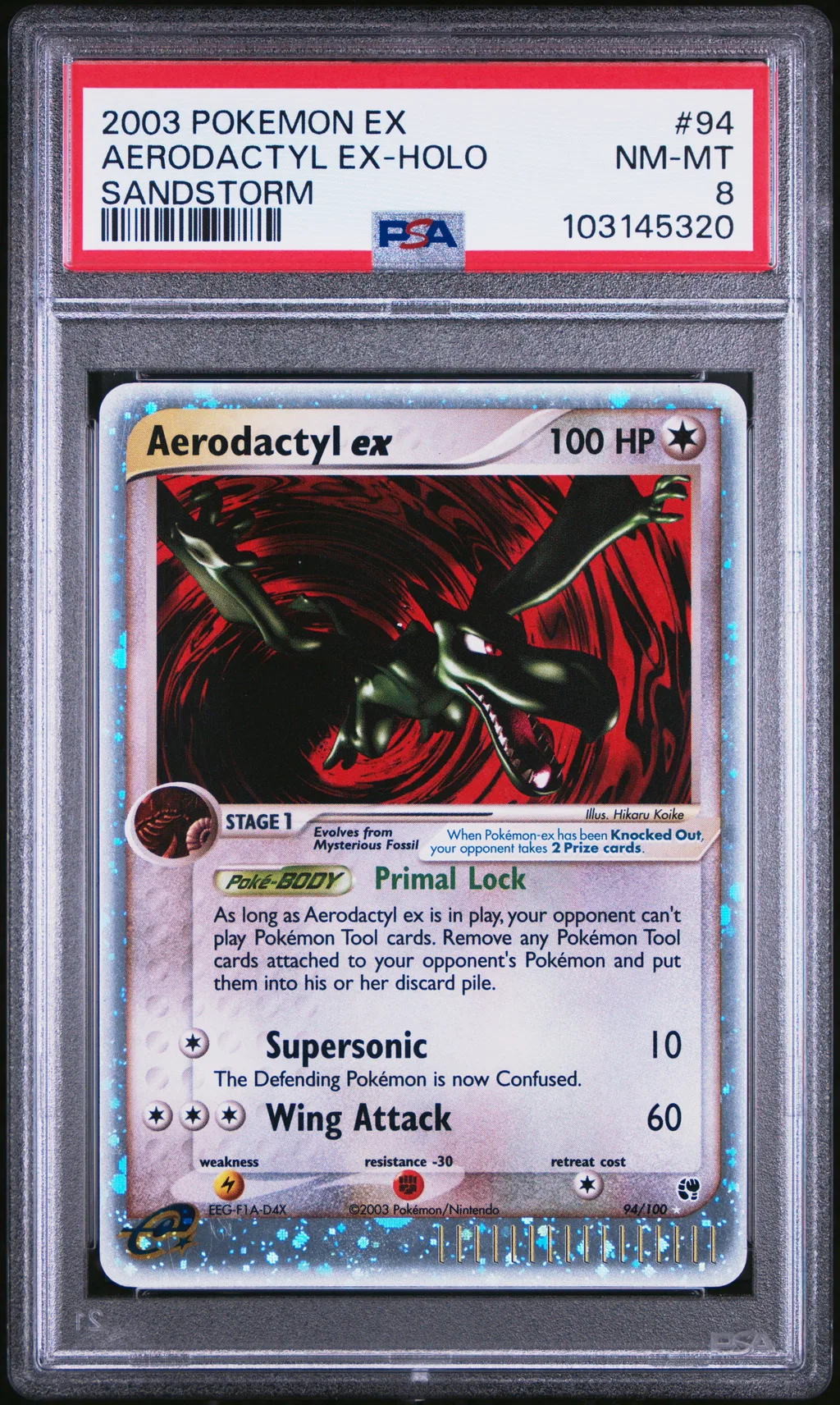 Aerodactyl EX-Holo card artwork