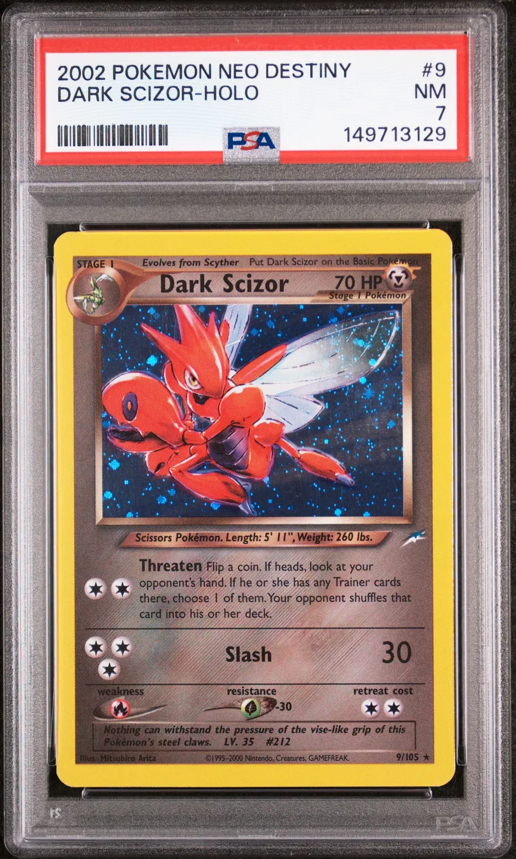 Dark Scizor-Holo card artwork