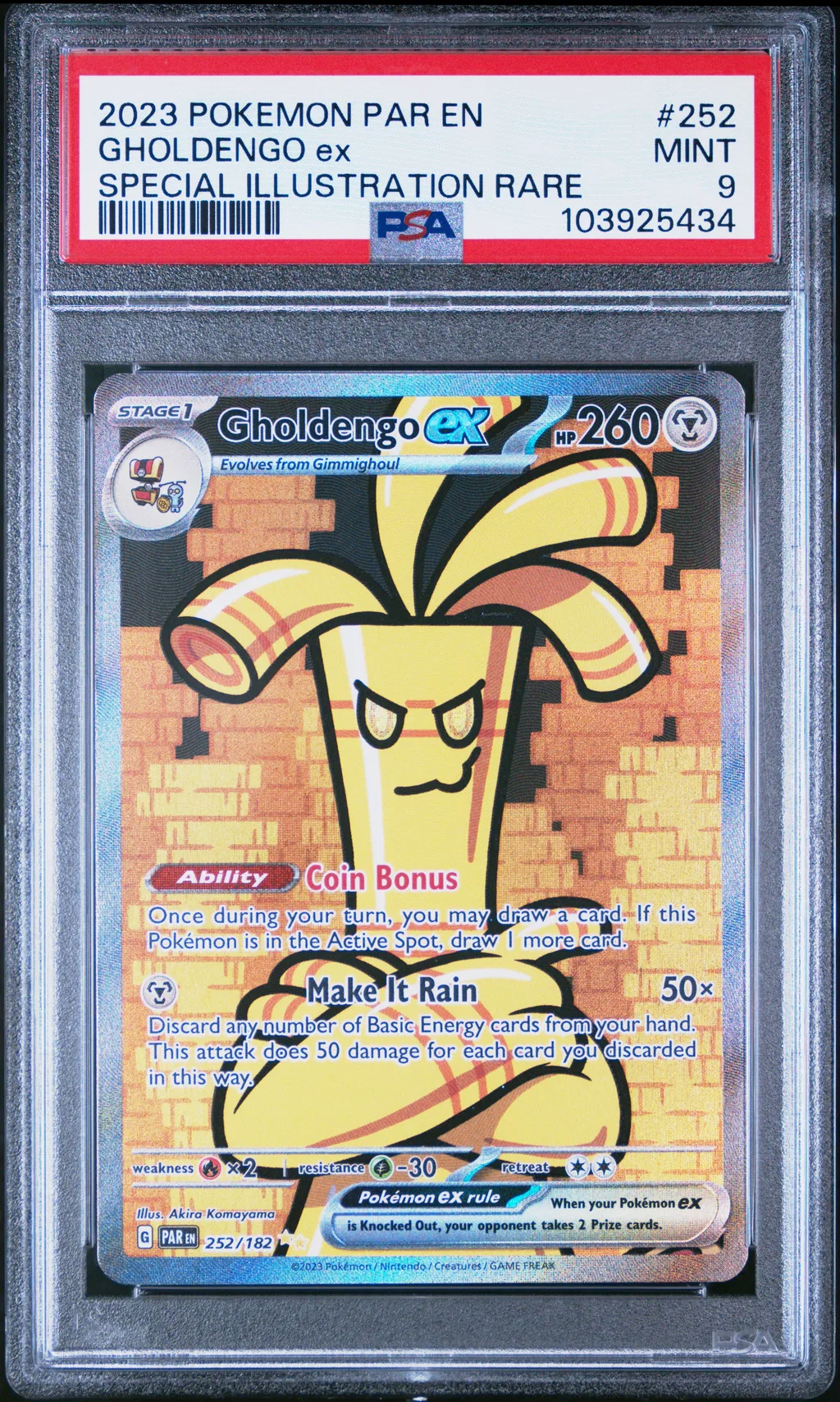Gholdengo EX card artwork