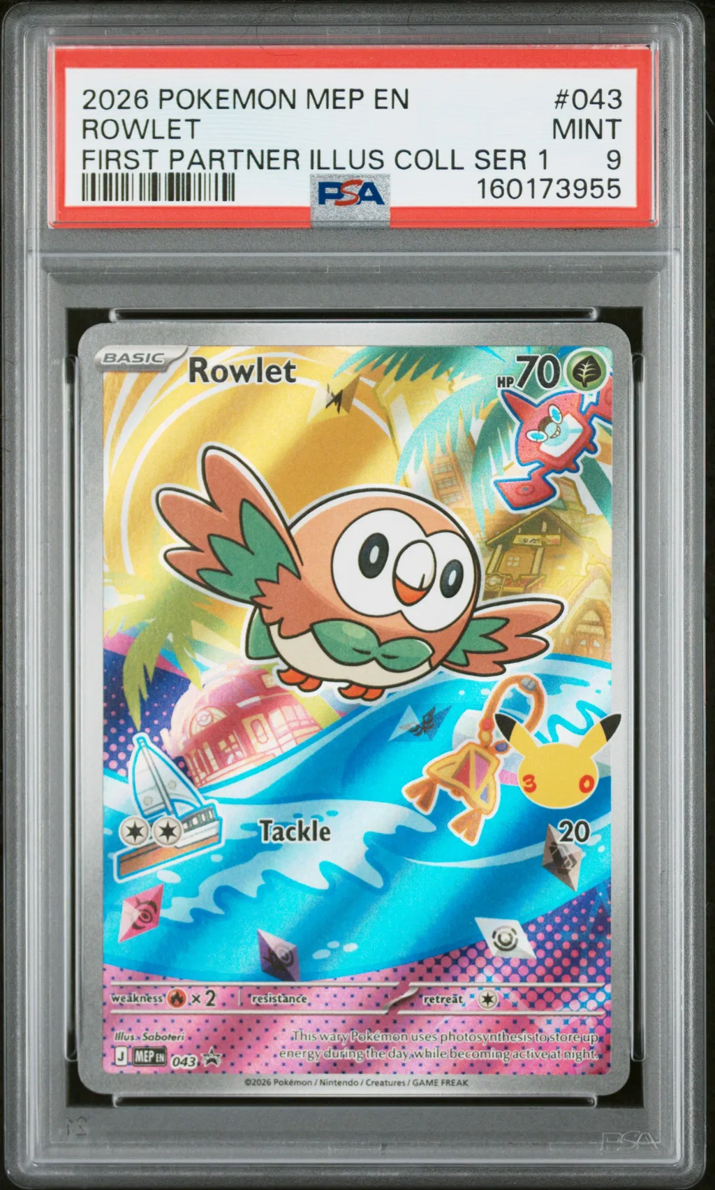 Rowlet card artwork