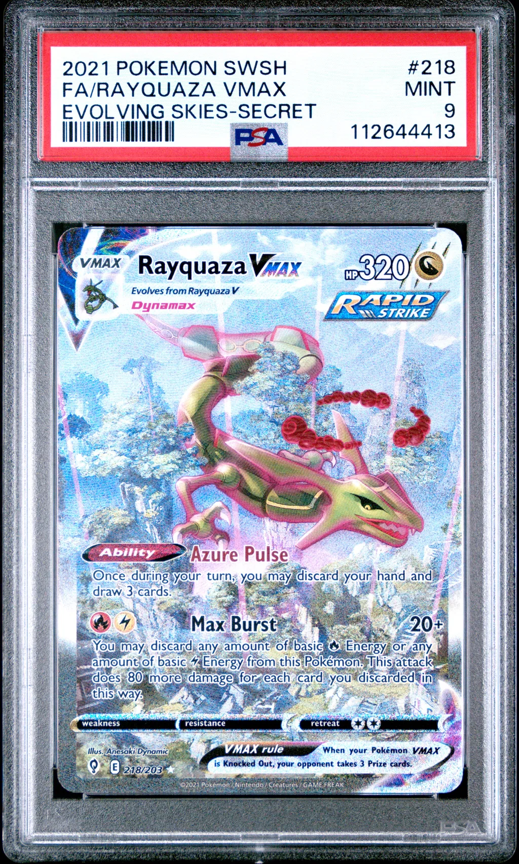 Full Art/Rayquaza Vmax card artwork