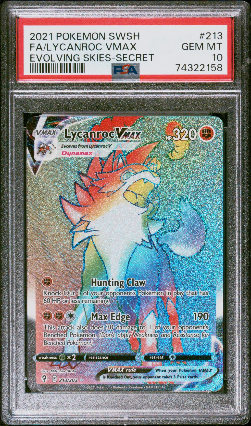 Full Art/Lycanroc Vmax card artwork