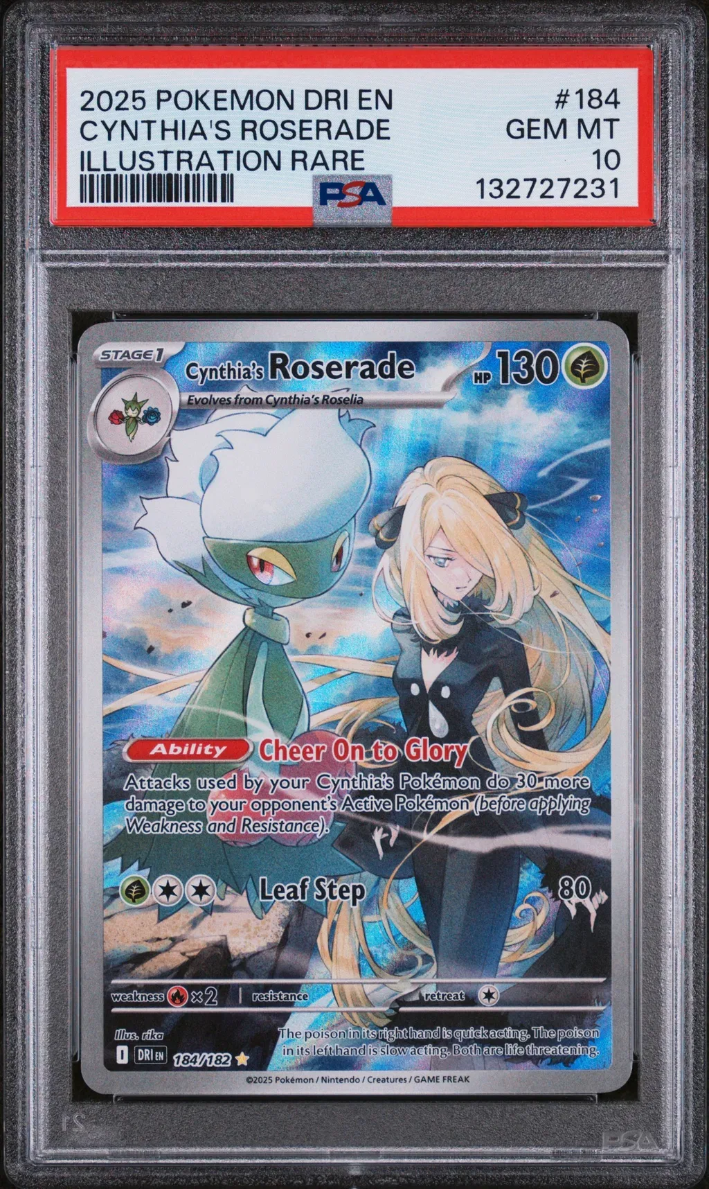Cynthia's Roserade card artwork