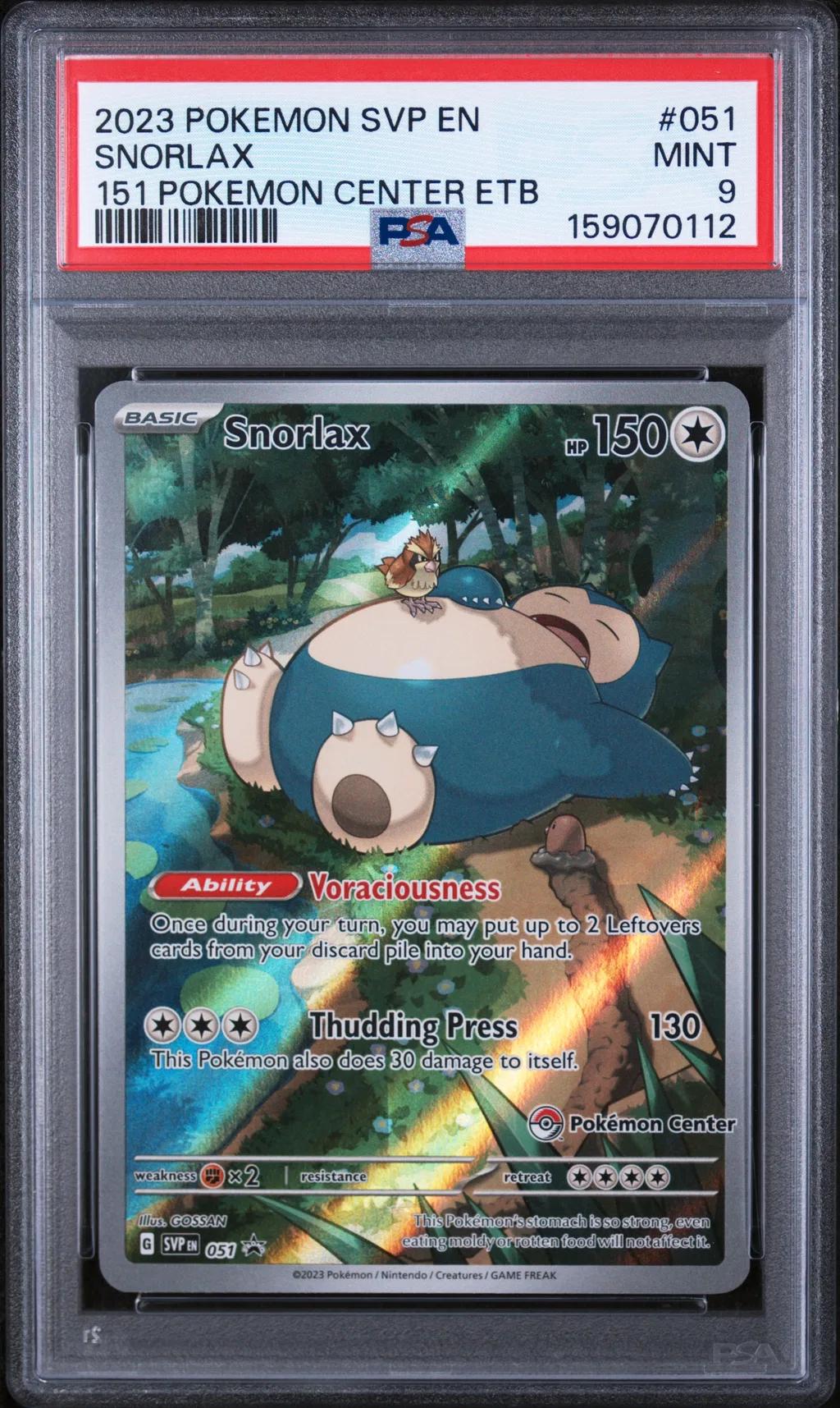 Snorlax card artwork